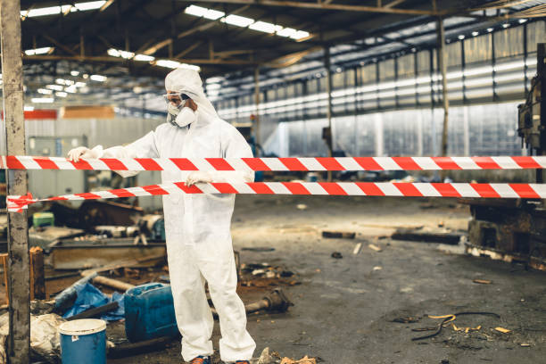 Professional Odor Removal technician working in Osceola, MO